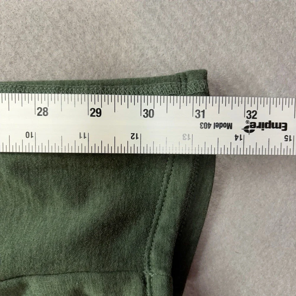 The‎ North Face Quarter Zip Pullover Mens XL Green Heathered Fleece NF0A3SO7